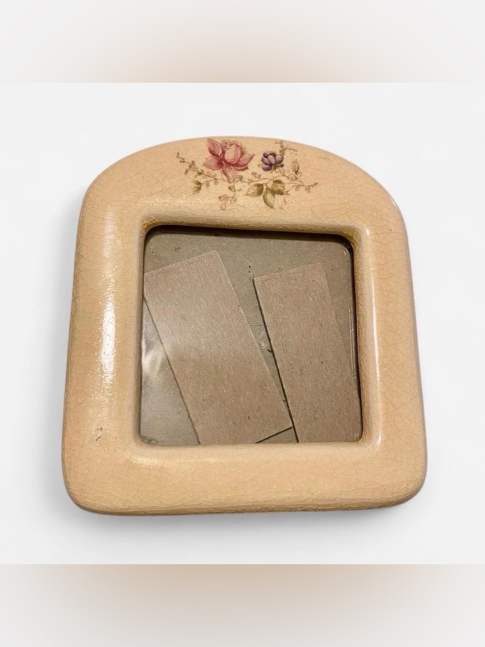 Vintage Ceramic Floral Picture Frame